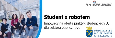 Student z robotem - innowacyjna oferta praktyk studenckich UJ dla sektora publicznego